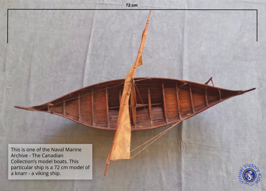 a model knarr from the naval marine archive