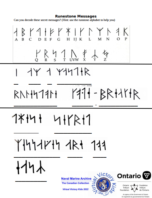 decoding runestone messages worksheet